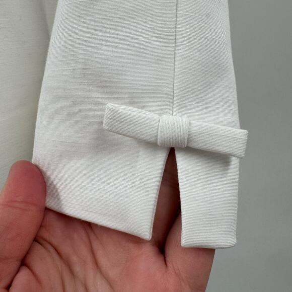 Kate Spade White bow cotton trouser shorts - Picture 5 of 5